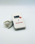 Zen Aroma Parisian Rain To-Go Incense Kit in beige metal box, styled with a white flower on a clean white background, showcasing minimalist packaging design.