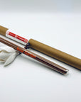 Zen Aroma Rose Garden incense sticks in a glass tube with cork and brown cardboard tube packaging, displayed on a clean white background.