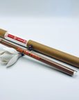Zen Aroma Sea Salt Petals incense sticks in a glass tube with cork and brown cardboard tube packaging, displayed on a clean white background.