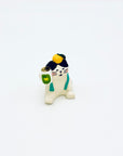 A resin-crafted Cat & Soda Incense Stick Holder featuring a relaxed white cat with a soda can and a lemon on its head, displayed against a clean white background.